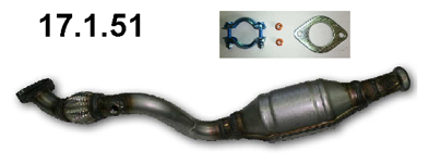 EBERSPÄCHER Καταλύτης 17.1.51 Καταλύτες EBERSPÄCHER Renault 4 17.1.51