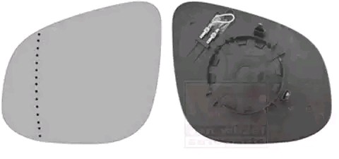 VAN WEZEL Backspegelglas 4412837 Sidospegelglas Renault FW0/1_ 4412837 VAN WEZEL