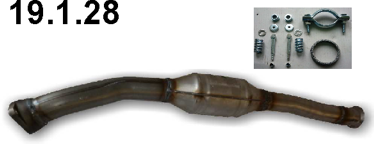 EBERSPÄCHER Catalytic converter 19.1.28 19.1.28 EBERSPÄCHER catalytic converter for PEUGEOT PARTNER