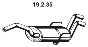 EBERSPÄCHER Einddemper 19.2.35 Demper EBERSPÄCHER DEDRA 19.2.35 goedkoop