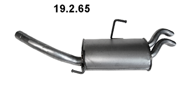 EBERSPÄCHER Einddemper 19.2.65 19.2.65 Uitlaatdemper LANCIA DEDRA EBERSPÄCHER