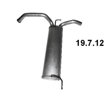 EBERSPÄCHER Rear silencer 19.7.12 19.7.12 EBERSPÄCHER exhaust silencer for CITROЁN C3