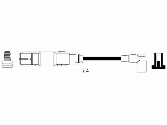 NGK Süütesüsteemikomplekt 44312 NGK 44312 originaal Küünlajuhtmed BMW E46 hind