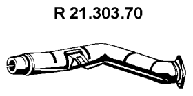 EBERSPÄCHER Σωλήνας εξάτμισης 21.303.70 Σωλήνας εξάτμισης EBERSPÄCHER BMW 21.303.70