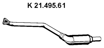 EBERSPÄCHER Katalysator 21.495.61 BMW X1 Katalysatoren EBERSPÄCHER 21.495.61