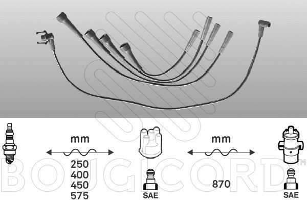 EFI AUTOMOTIVE Sada zapaľovacích káblov 4474 Sviečkové káble EFI AUTOMOTIVE XC70 4474 lacné