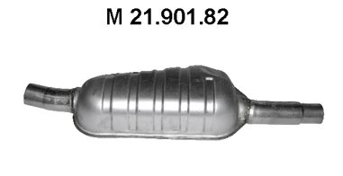 EBERSPÄCHER Stredný tlmič výfuku 21.901.82 Stredný tlmič výfuku EBERSPÄCHER BMW 21.901.82