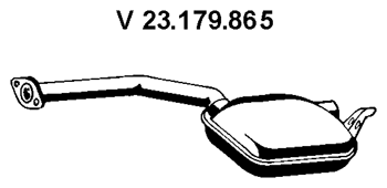 EBERSPÄCHER Främre ljuddämpare 23.179.865 23.179.865 EBERSPÄCHER främre ljuddämpare Mercedes A-klass