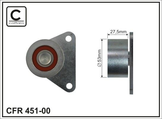 CAFFARO Siksnas spriegotājs, Zobsiksna 451-00 451-00 Siksnas spriegotājs, zobsiksna VOLVO S90 CAFFARO