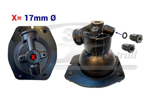 3RG Amortizatora statnes balsts 45217 3RG 45217 Atsperojums Citroen Xantia X2 1998