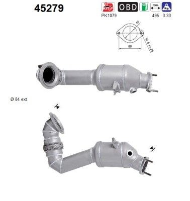 AS Catalizzatore 45279 AS 45279 Marmitta catalitica BMW E82 originale prezzo