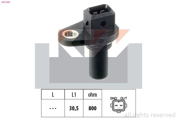 KW Sensor, omdrejningstal 453 028 453 028 Knastaksel sensor KW FORD StreetKA