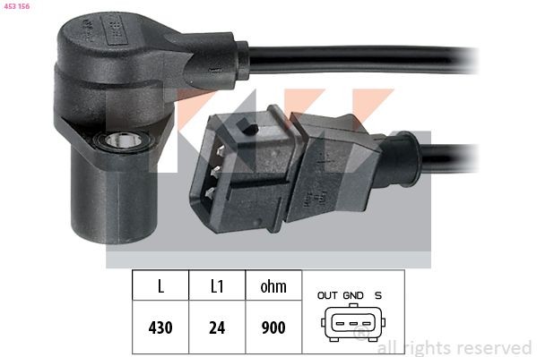 KW Krumtapsføler 453 156 453 156 Krumtapaksel sensor PEUGEOT 4008 KW