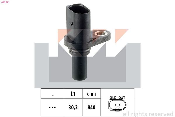 KW Snímač otáčok, automatická prevodovka 453 221 Snímač rýchlosti KW COUPE 453 221 lacné