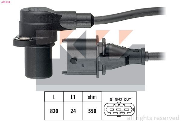 KW Gerador de impulsos, cambota 453 234 Sensor de velocidade KW VIVARO 453 234 baratos