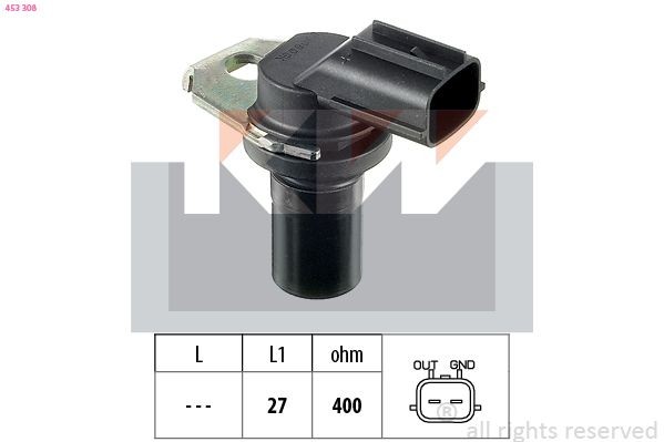 KW Drehzahlsensor, Automatikgetriebe 453 308 453 308 KW HONDA Geschwindigkeitssensor