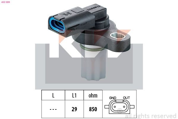 KW Drehzahlsensor, Automatikgetriebe 453 309 453 309 Geschwindigkeitssensor KW VW BEETLE