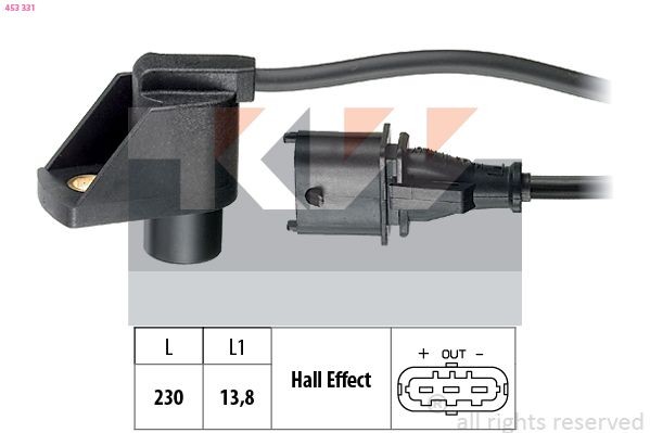 KW Sensor, knastakselposition 453 331 453 331 Knastakselføler OPEL ANTARA KW