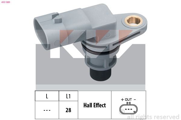 KW Crankshaft sensor 453 380 453 380 KW crankshaft sensor OPEL INSIGNIA
