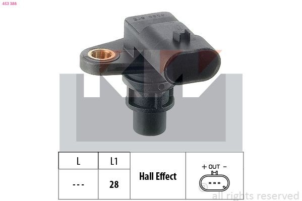 KW Nokkenassensor 453 388 453 388 Nokkenassensor KW CHEVROLET MATIZ
