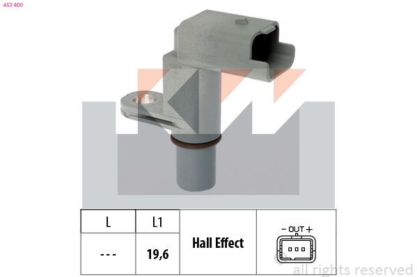 KW Sensor, knastakselposition 453 400 Knastakselføler KW Nissan PATHFINDER 453 400