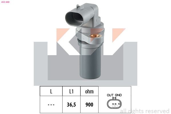 KW Krumtapsføler 453 440 Krumtapaksel sensor KW Opel COMBO 453 440