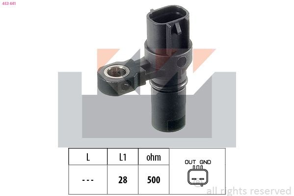 KW Turtallsensor, automatgir 453 441 453 441 Sensor hastighet VW EOS KW