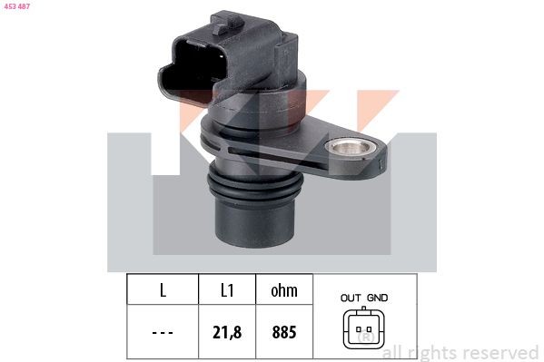 KW Crankshaft sensor 453 487 453 487 KW PEUGEOT ckp sensor