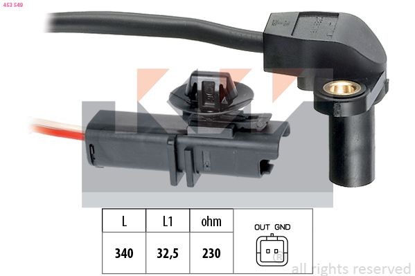 KW Generatore di impulsi, Albero a gomiti 453 549 453 549 Sensore giri motore KW HONDA CIVIC costo
