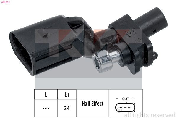 KW Crankshaft sensor 453 552 453 552 KW crankshaft sensor for VW CADDY