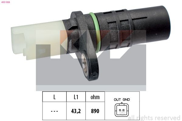 KW Capteur PMH 453 555 Capteur vilebrequin KW CALIBRA A 453 555 pas cher