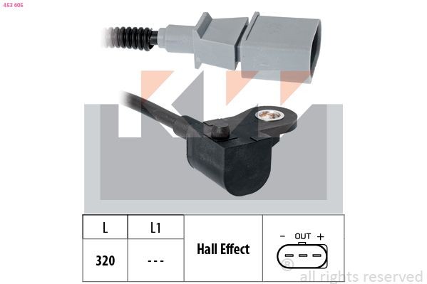 KW Devējs, Sadales vārpstas stāvoklis 453 605 453 605 KW Sadales vārpstas pozīcijas sensors Subaru lēti