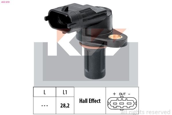 KW Sensor, knastakselposition 453 619 Knastaksel sensor KW ANTARA 453 619 billig