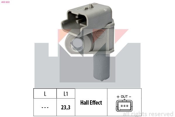 KW Nokkenassensor 453 632 453 632 Nokkenassensor KW VOLVO P1800