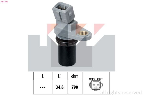 KW Sensore, N° giri 453 641 453 641 costo Sensore giri motore SMART FORTWO KW