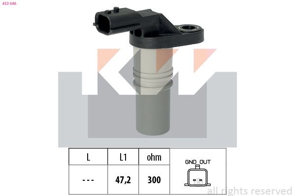KW Impulssianturi, kampiakseli 453 646 453 646 KW Kampiakselin anturi RENAULT 21