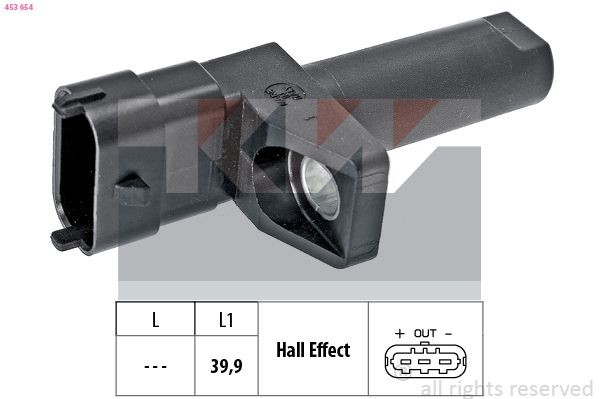 KW Krukassensor 453 654 453 654 Krukassensor KW MERCEDES-BENZ B-Klasse