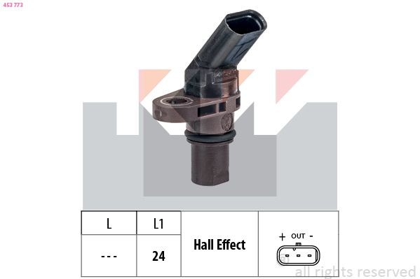 KW Sensor, RPM 453 773 453 773 KW camshaft sensor for SEAT LEON