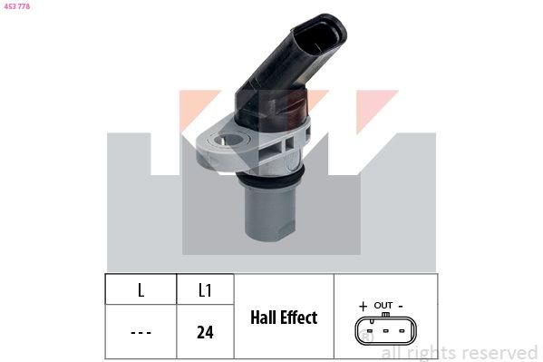 KW Capteur, régime 453 778 Sonde pmh KW IBIZA 453 778 pas cher