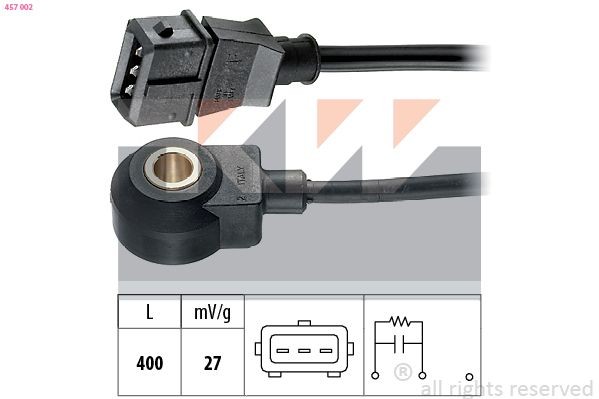 KW Sensore di detonazione 457 002 457 002 Sensore di detonazione KW PEUGEOT 306 costo