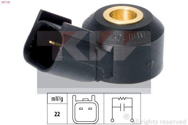KW Senzor klepania 457 141 457 141 Senzor klepania KW SUBARU JUSTY