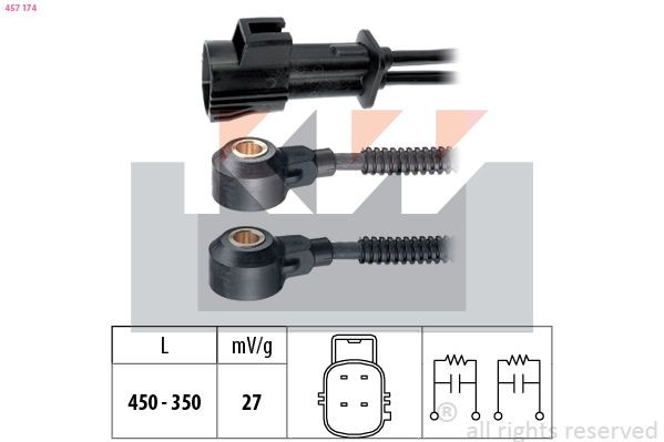 KW Sensor de detonação 457 174 Sensor de detonação KW V40 Combi 457 174 baratos