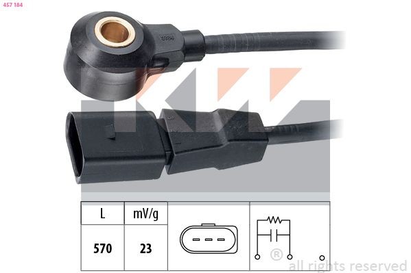 KW Senzor klepania 457 184 Senzor klepania KW TT 457 184 lacné