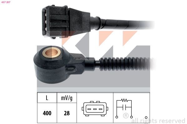 KW Capteur de cliquetis 457 207 Kia XCEED Capteur de cliquetis KW 457 207
