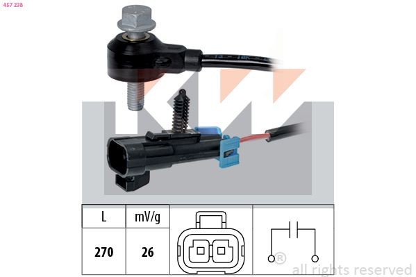 KW Senzor klepania 457 238 KW 457238 Senzor klepania Saab 9-3 Cabrio YS3F cena