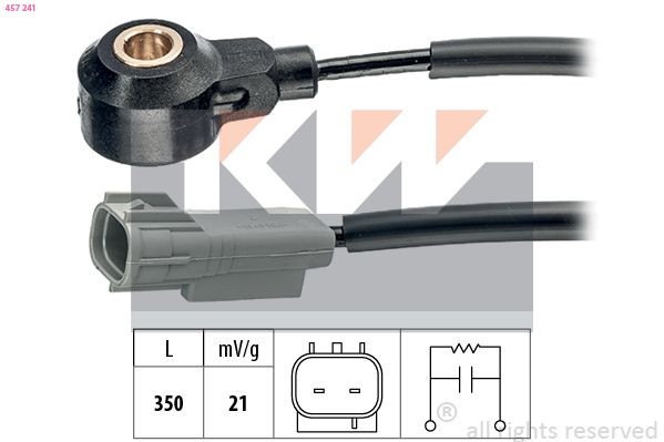 KW Capteur de cliquetis 457 241 Capteur de cognement KW VERSA 457 241 pas cher