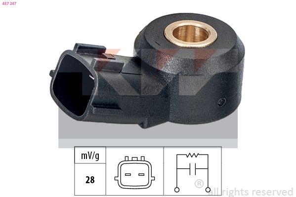 KW Klopfsensor 457 247 Klopfsensor KW Fiat PANDA 457 247