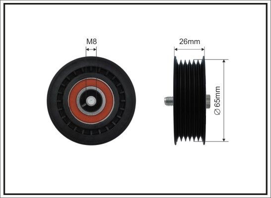CAFFARO Polia de desvio / de guia, correia trapezoidal estriada 457-99 CAFFARO 457-99 Polia de desvio Fiat Idea 350 preço