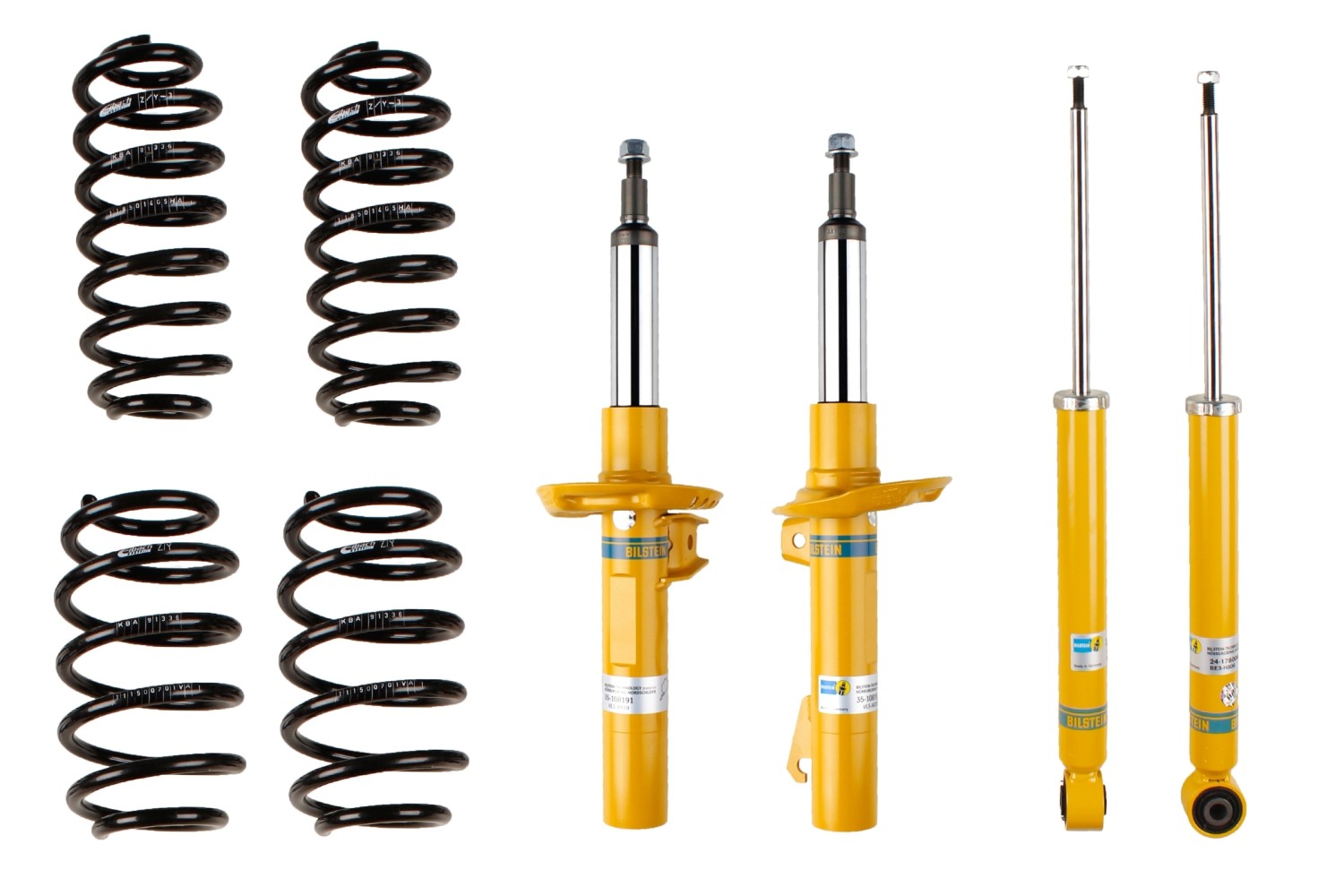 Jeu de suspensions, ressorts / amortisseurs BILSTEIN 46-259387 BILSTEIN - B12 Pro-Kit 46-259387: Jeu de suspensions ressorts amortisseurs Volkswagen JETTA 2012