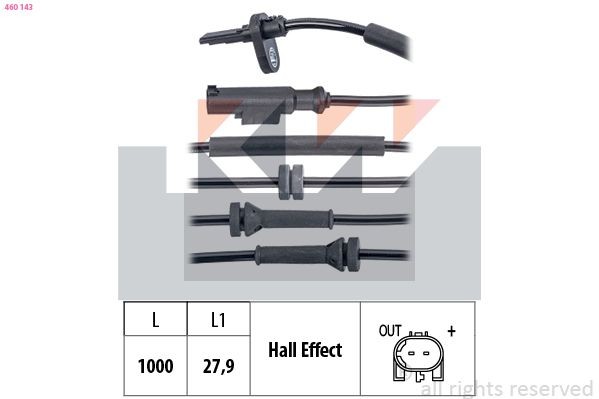 KW Andur, rattapöörete arv 460 143 ABS andur JAGUAR KW 460 143